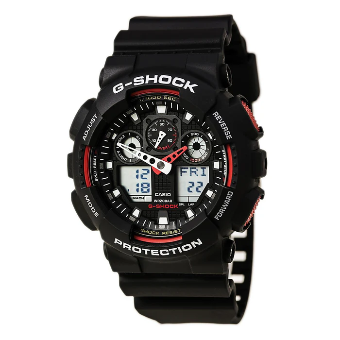 Casio Men's Dive Watch - G-Shock Anti-Magnetic Ana-Digi Dial Resin Strap