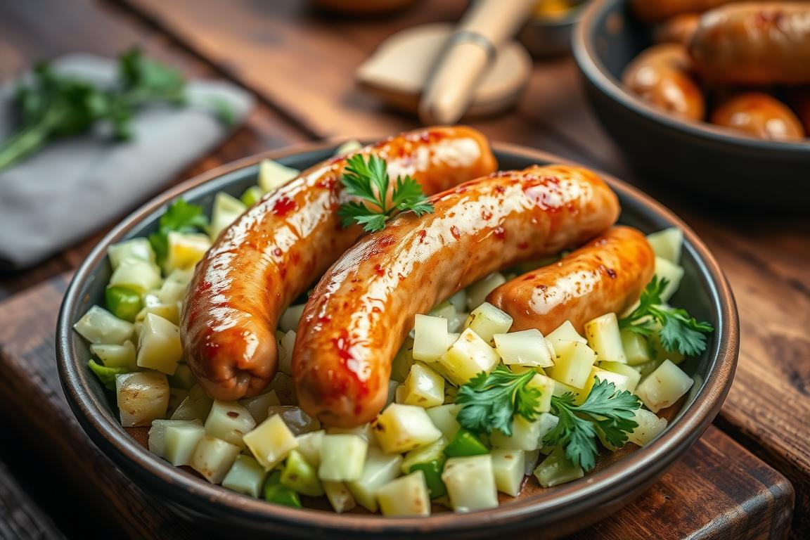 sausage and cabbage