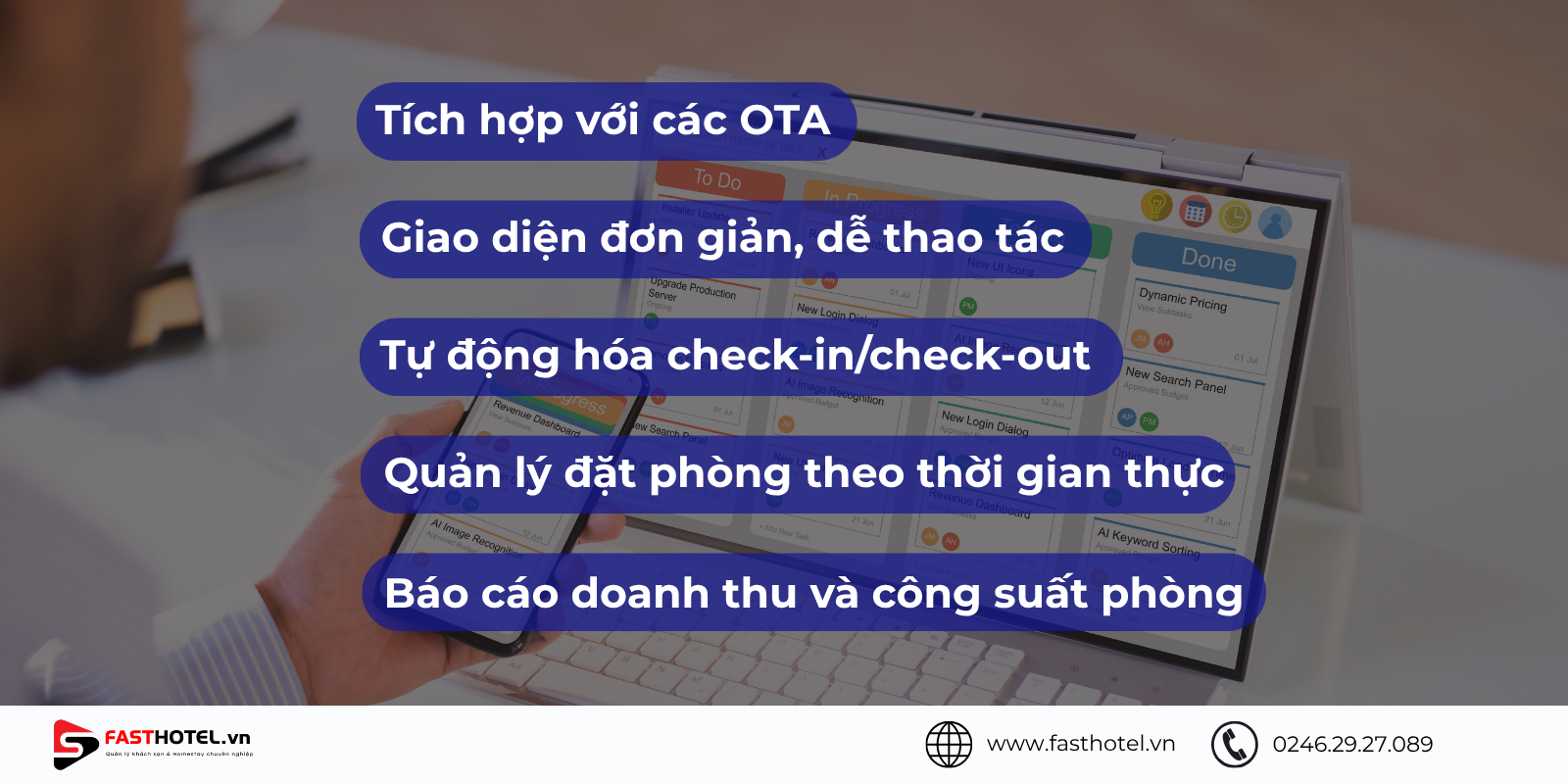 Các tính năng cần có của phần mềm khách sạn nhỏ