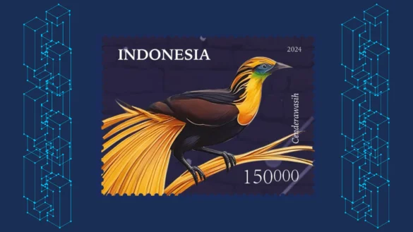 NFT stamps are issued by the Indonesian Post Office.