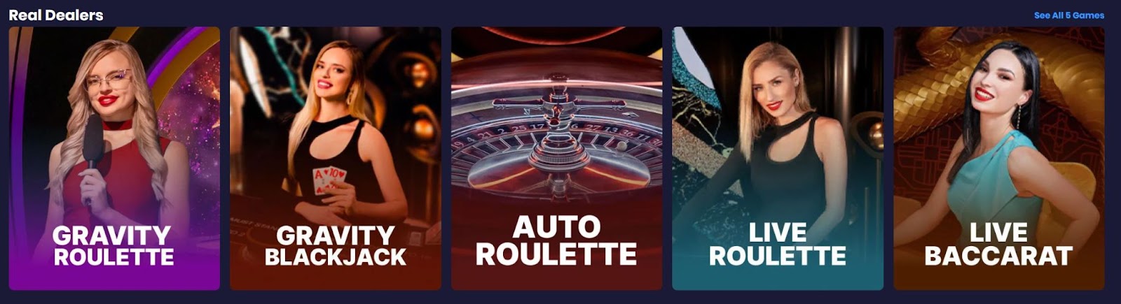Live dealer games on Spree casino