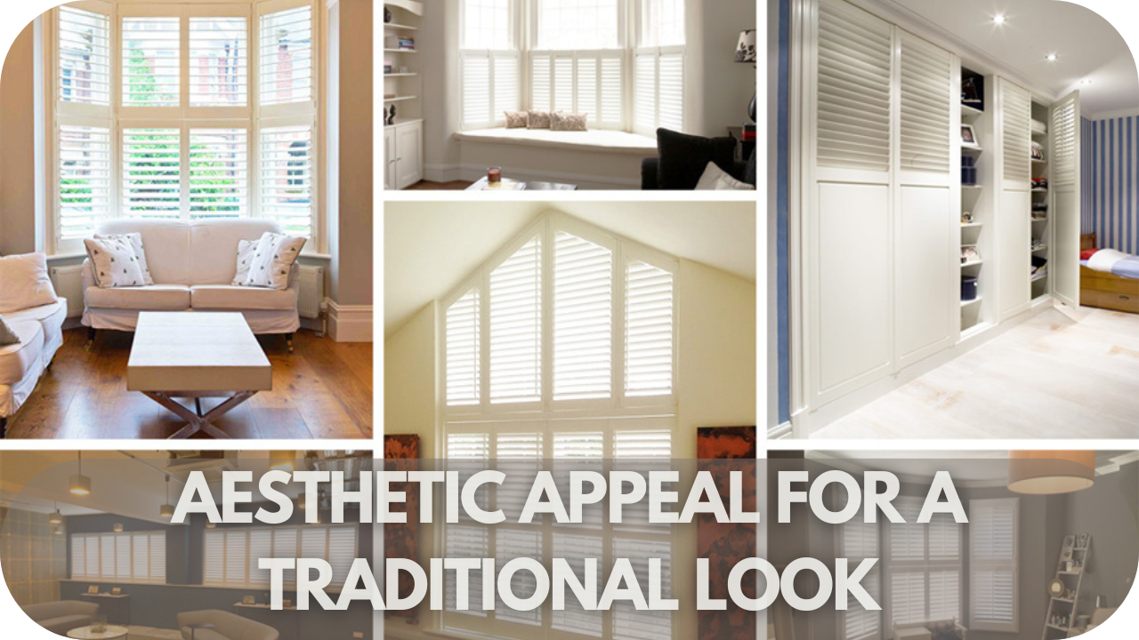 Aesthetic appeal of curtains vs. plantation shutters in traditional interiors.