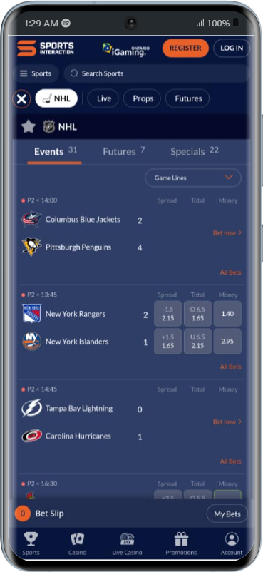 Sports Interaction App