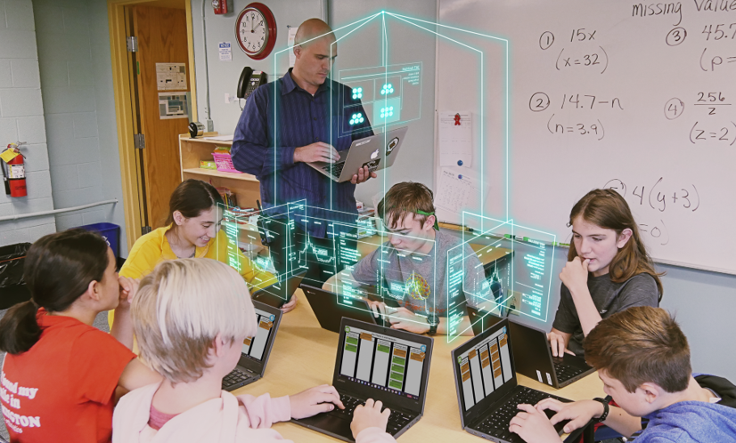 An image of a teacher orchestration assistant. 