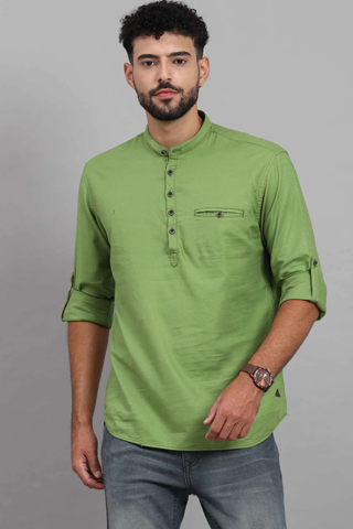 Pear Green Short Kurta