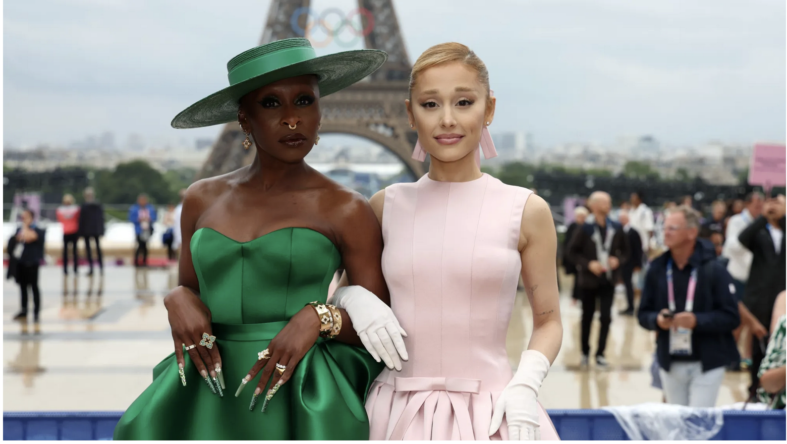 Cynthia Erivo and Ariana Grande at the Paris Olympic Games