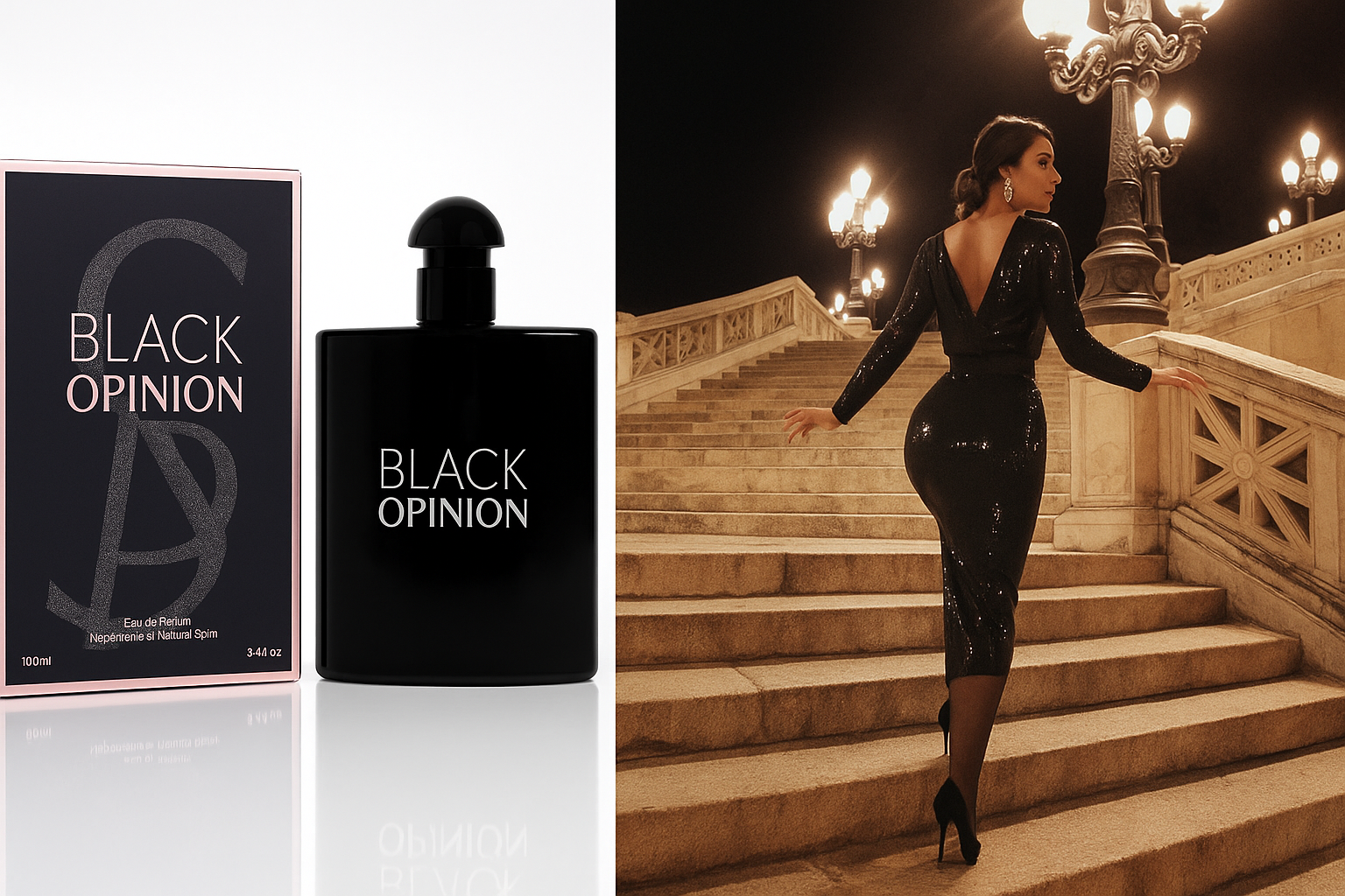 Black Opinion Perfume for Women 3.4 oz - Exotic and Bold Scent | NovoGlow