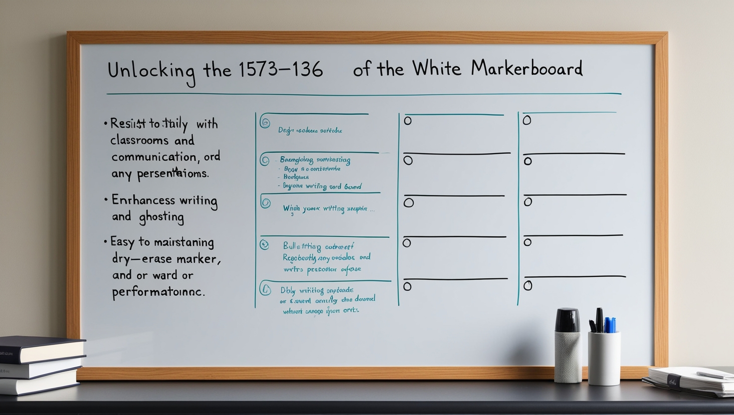 1573-9-136 White Markerboard