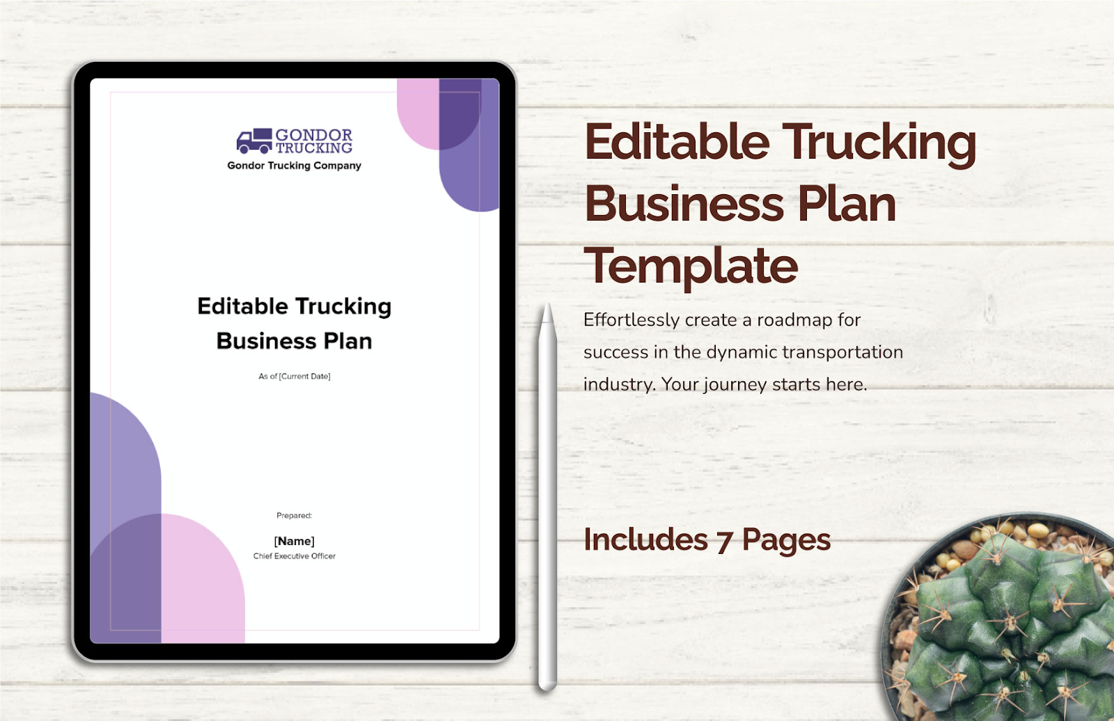 Modèle de forfait Business pour le transport routier par Template.Net