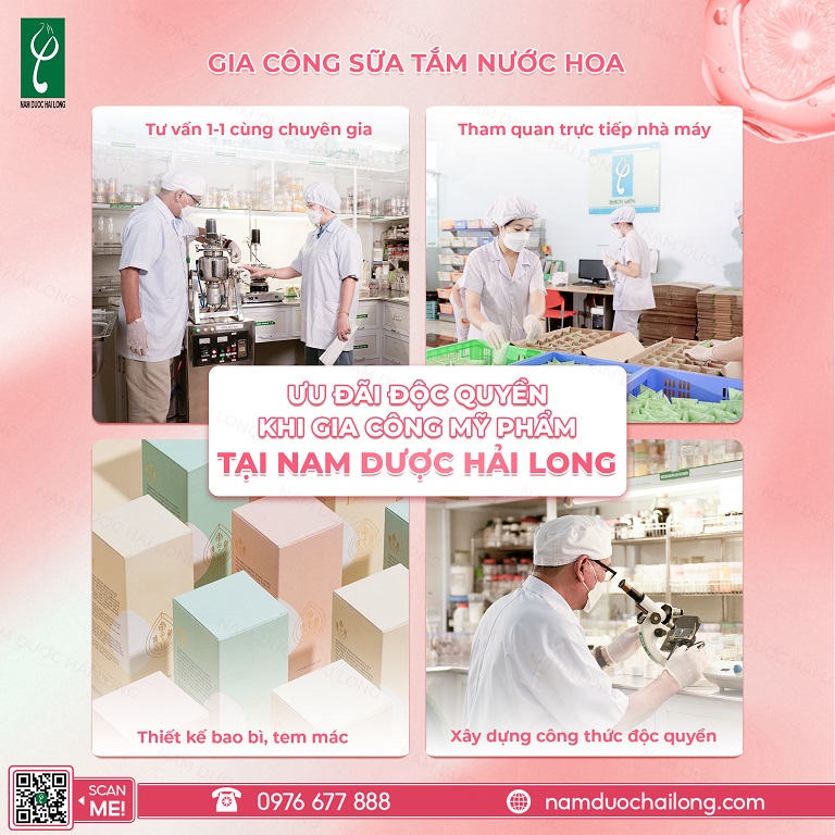 Nam dược Hải Long gia công mỹ phẩm trọn gói, theo yêu cầu