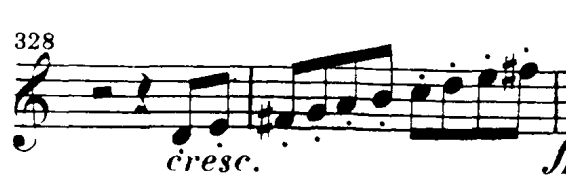 first two notes to slur