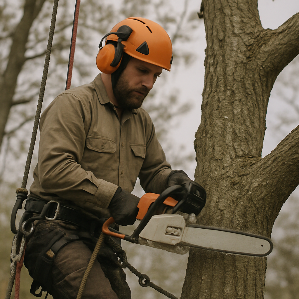Professional Arborist at Work
