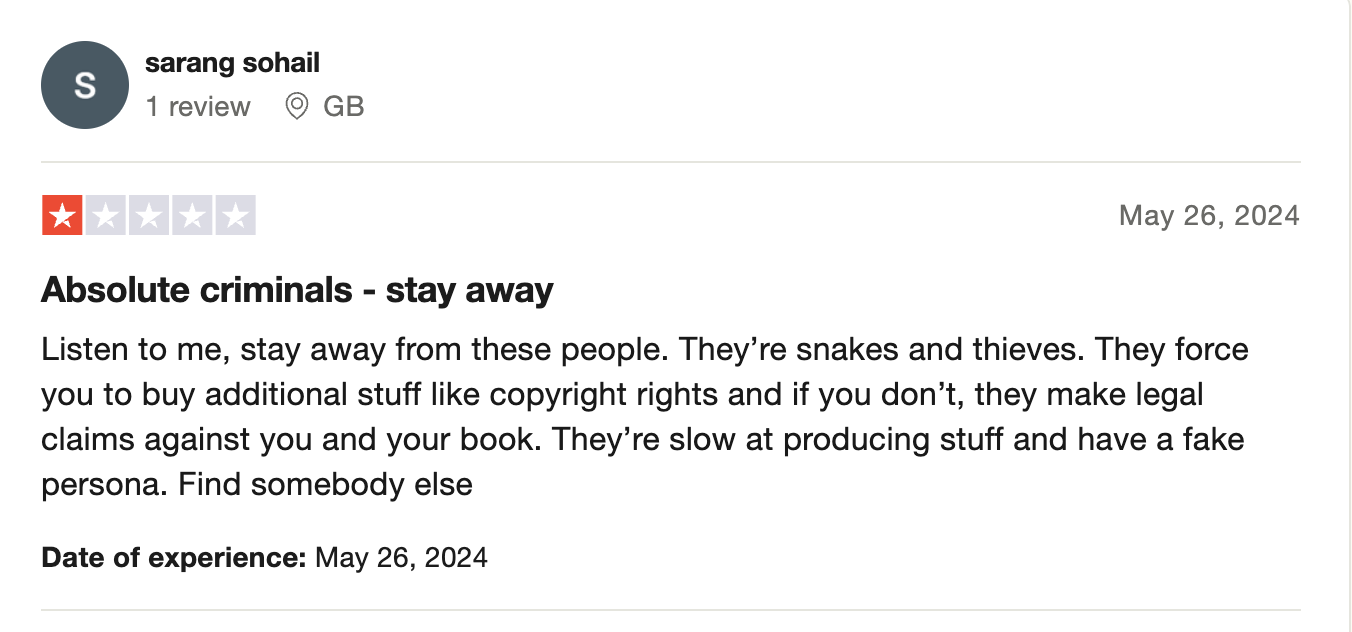 Negative Review Of Nexus Ghostwriting