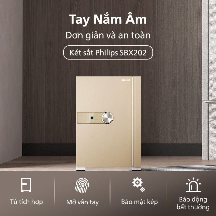 Tay nắm âm an toàn trên Philips SBX202