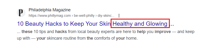 A sample headline that promises value or a solution
