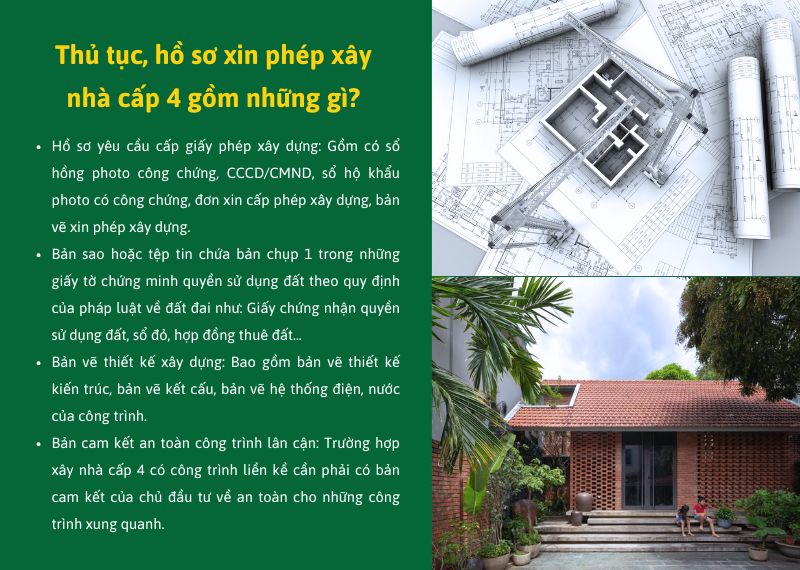 Thủ tục, hồ sơ xin phép xây nhà cấp 4 gồm những gì Xây dựng Nhất Tín