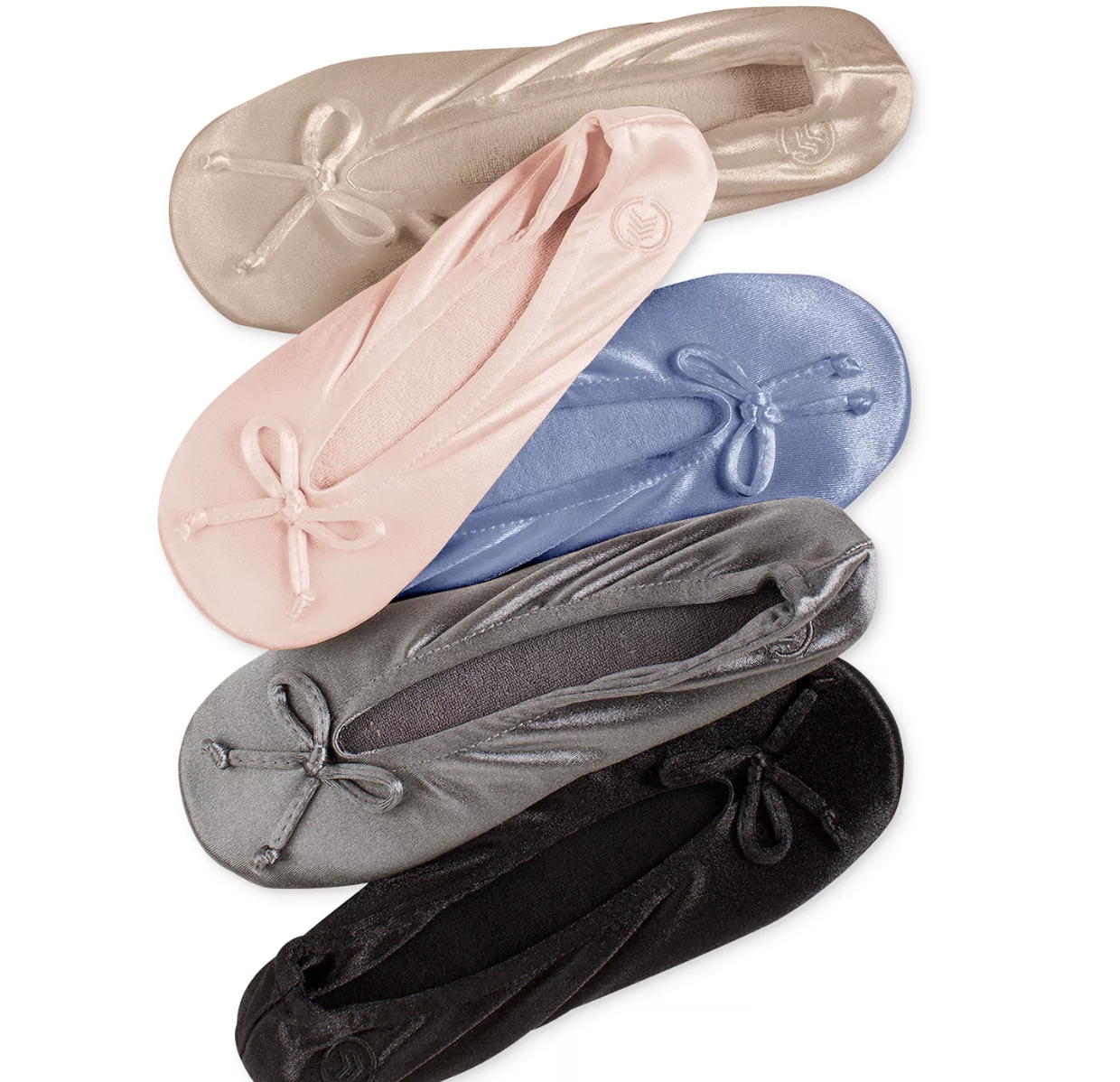 Isotoner Satin Ballerina Slippers