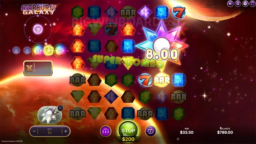 Starburst Galaxy Feature Buy slot gameplay