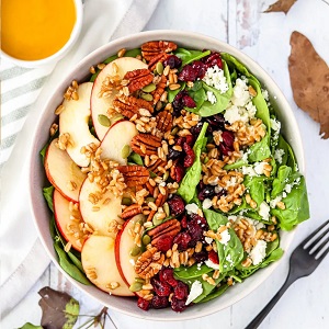 Fall Harvest Salad plus Pumpkin Maple Dressing