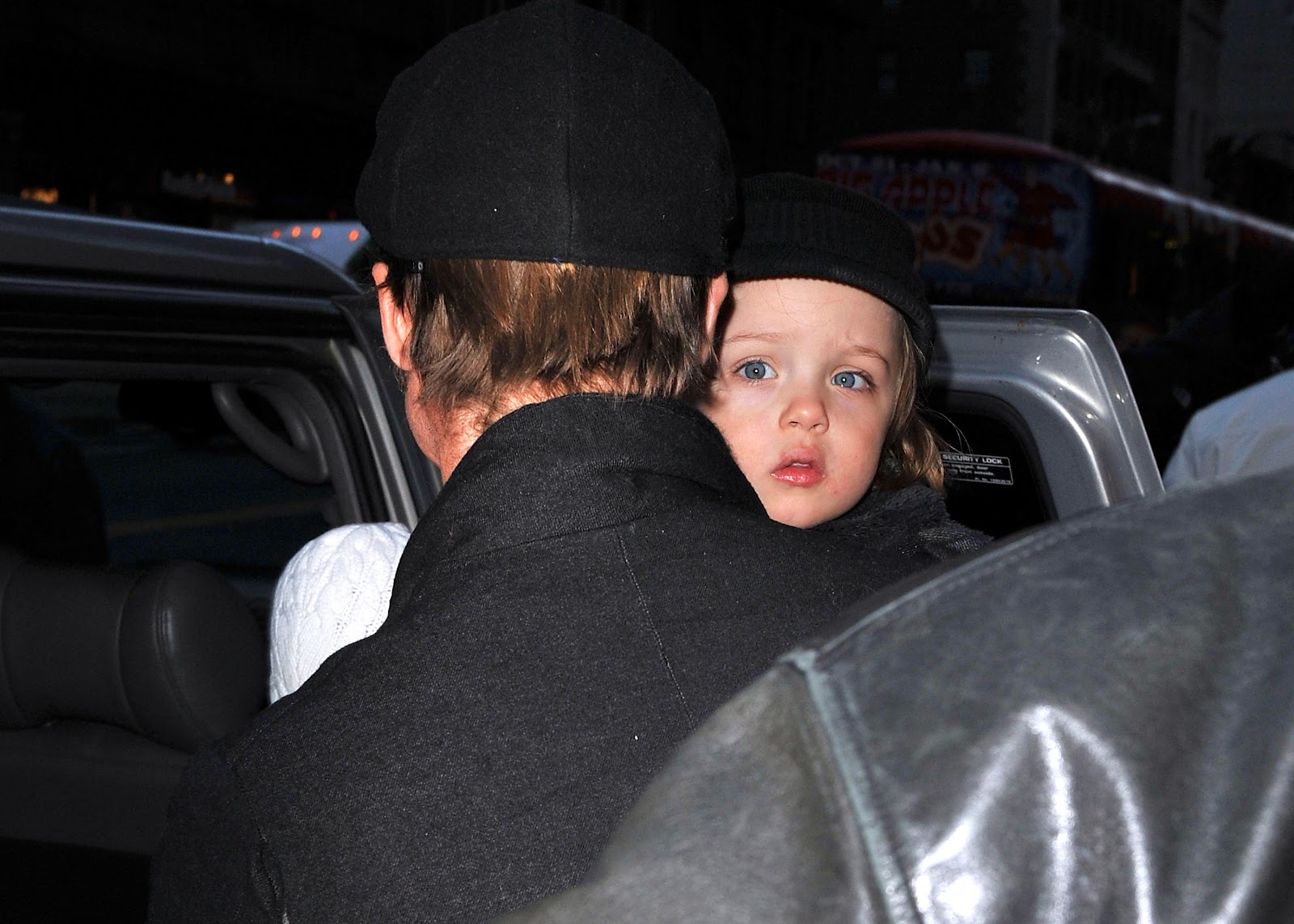 Brad Pitt and Knox Jolie-Pitt spotted in New York City on December 4, 2010. | Source: Getty Images