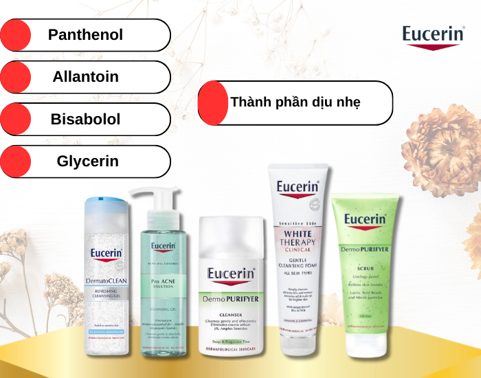 Thành phần lành tính và an toàn cho da mỹ phẩm eucerin