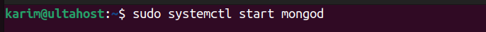 Start MongoDB service on Ubuntu