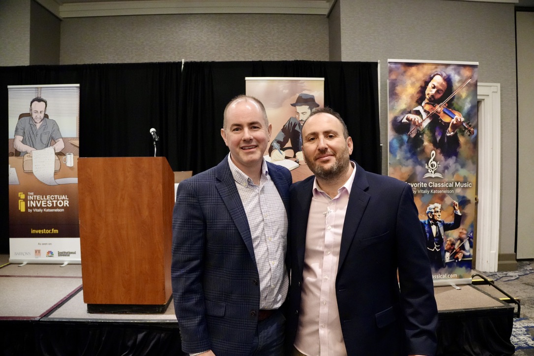 Two men standing together
