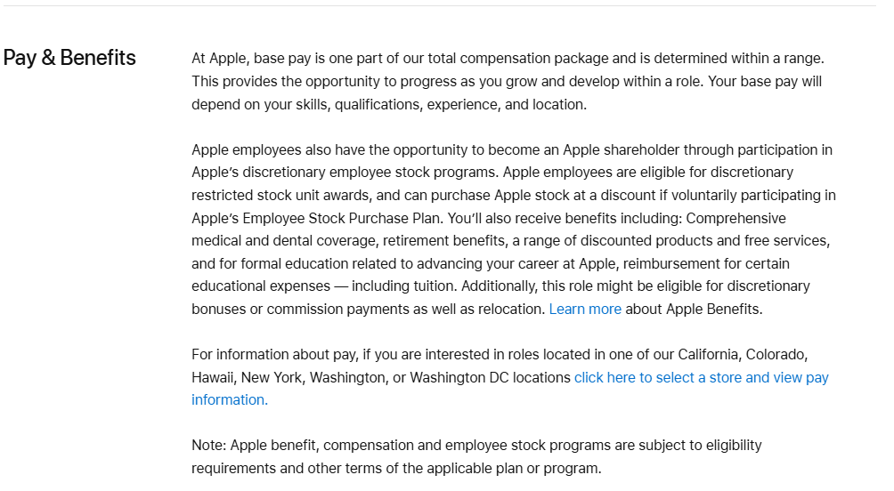 Apple pay & benefits