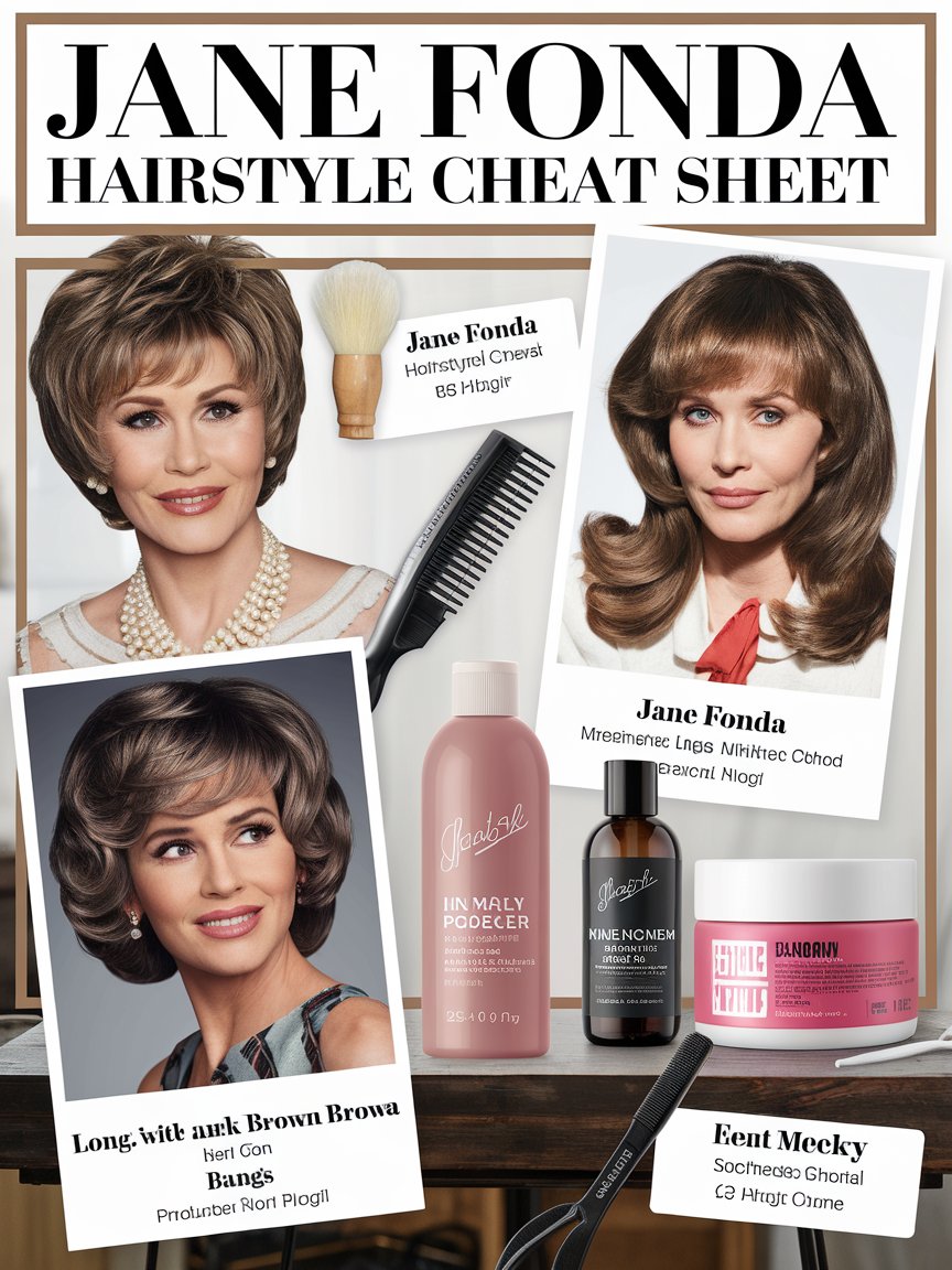 23. Styling Table: Jane Fonda Hairstyle Cheat Sheet