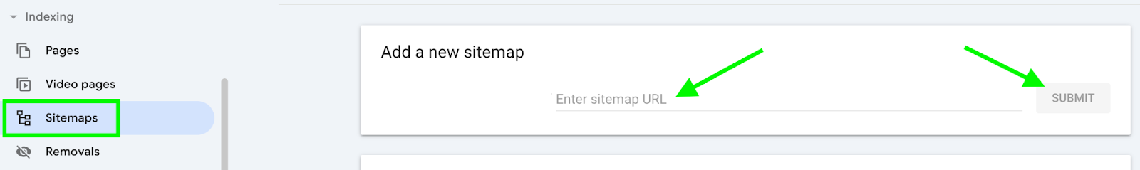 Ajouter une sitemap sur google search console