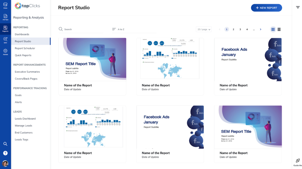 tapclicks report studio