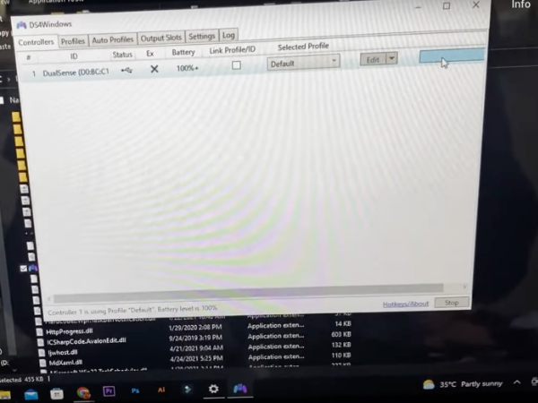 DS4Windows lightbar settings