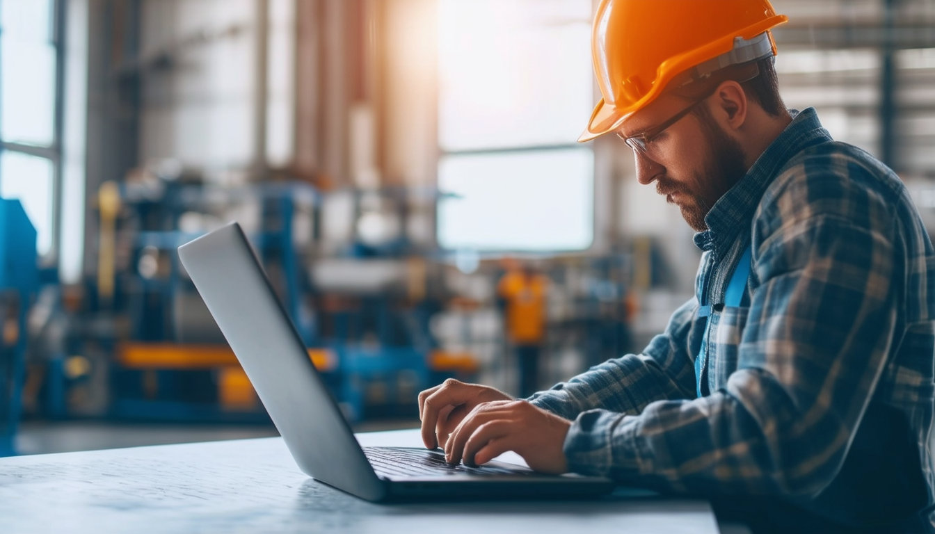 A professional taking an online Lean Manufacturing