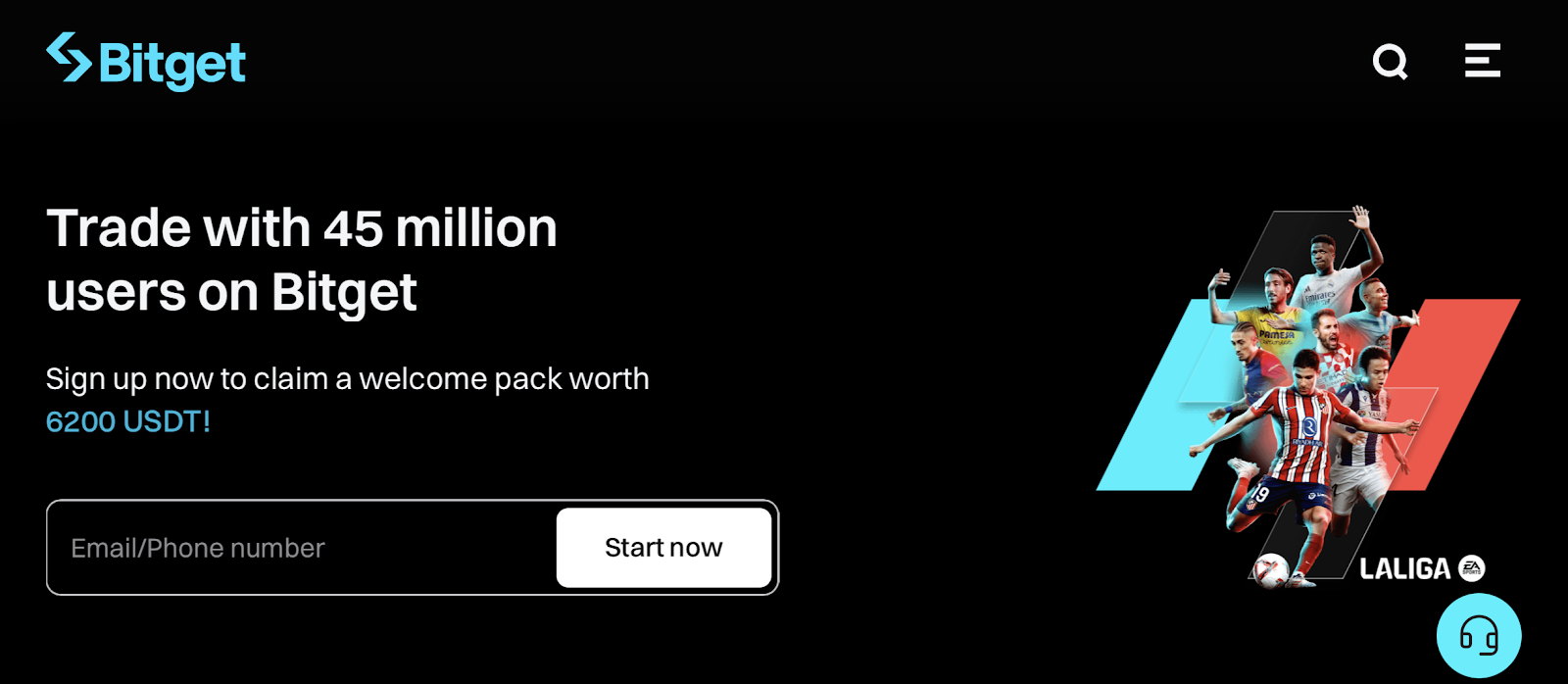 Bitget homepage