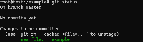 Commands in Git