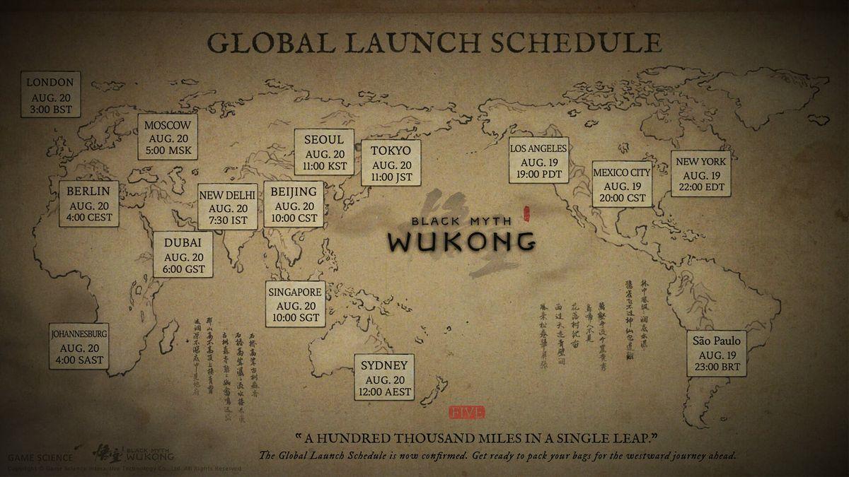 Global Release Timing Of wukong