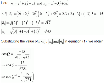 NCERT Solutions class 12 Maths Three Dimensional Geometry /image244.png