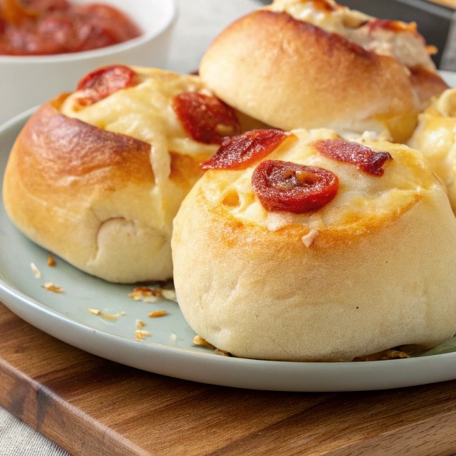 cheesy pepperoni rolls
