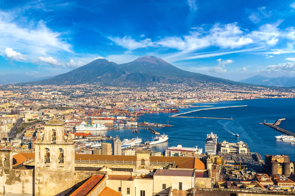 Pompeii , Mount Vesuvius. Rome Italy Jubilee 2025