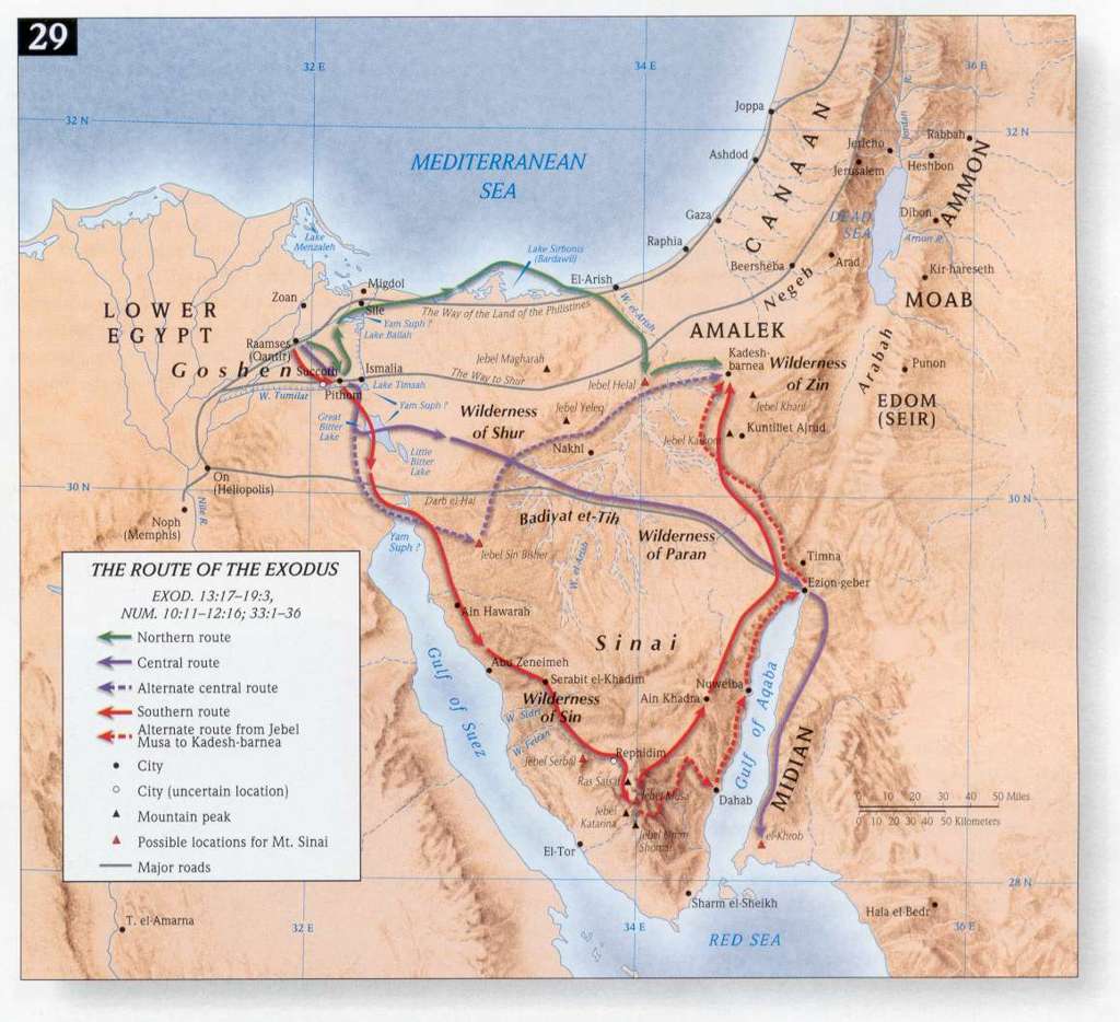 Biblical Route Map