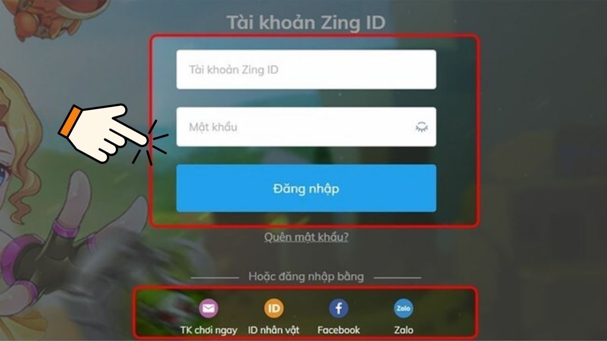 Nạp GunPow Mobi bằng thẻ Zing bước 2