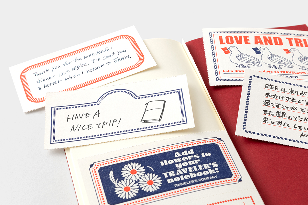 Message cards are perforated inside the LOVE AND TRIP Refill (Regular Size).