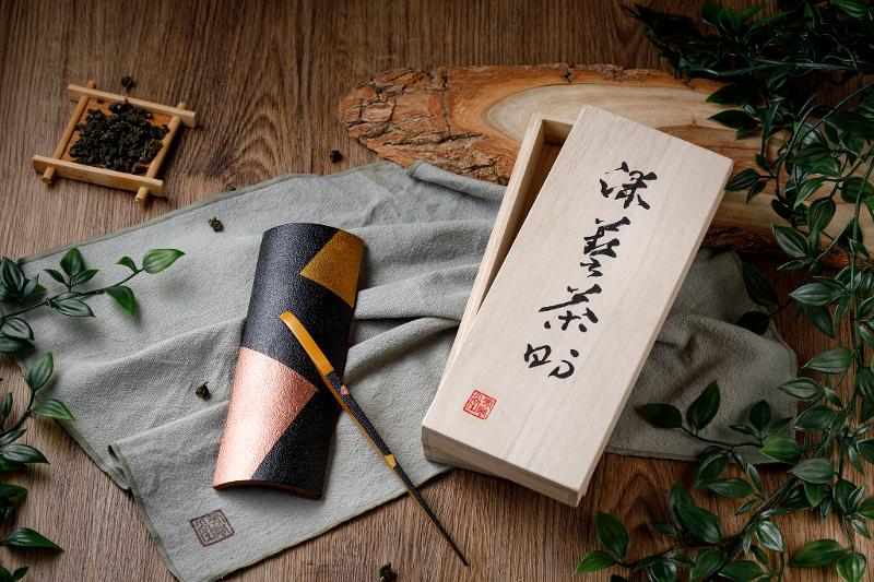 漆藝茶則－合歡