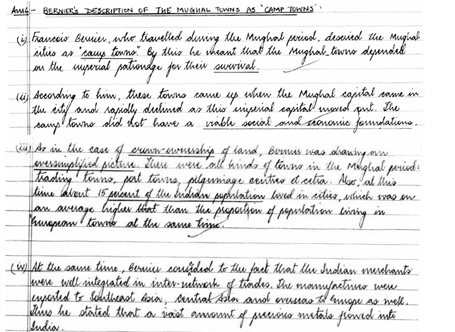 Class 12 History Chapter 'Through the eyes of travellers' PYQS 2018