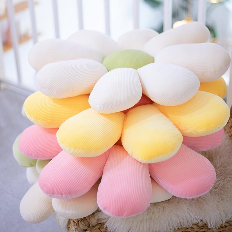 Pastel Daisy Cushion needing gentle cleaning