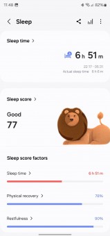 Analisis tidur di Samsung Health