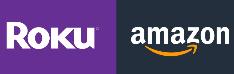 Roku & Amazon logos