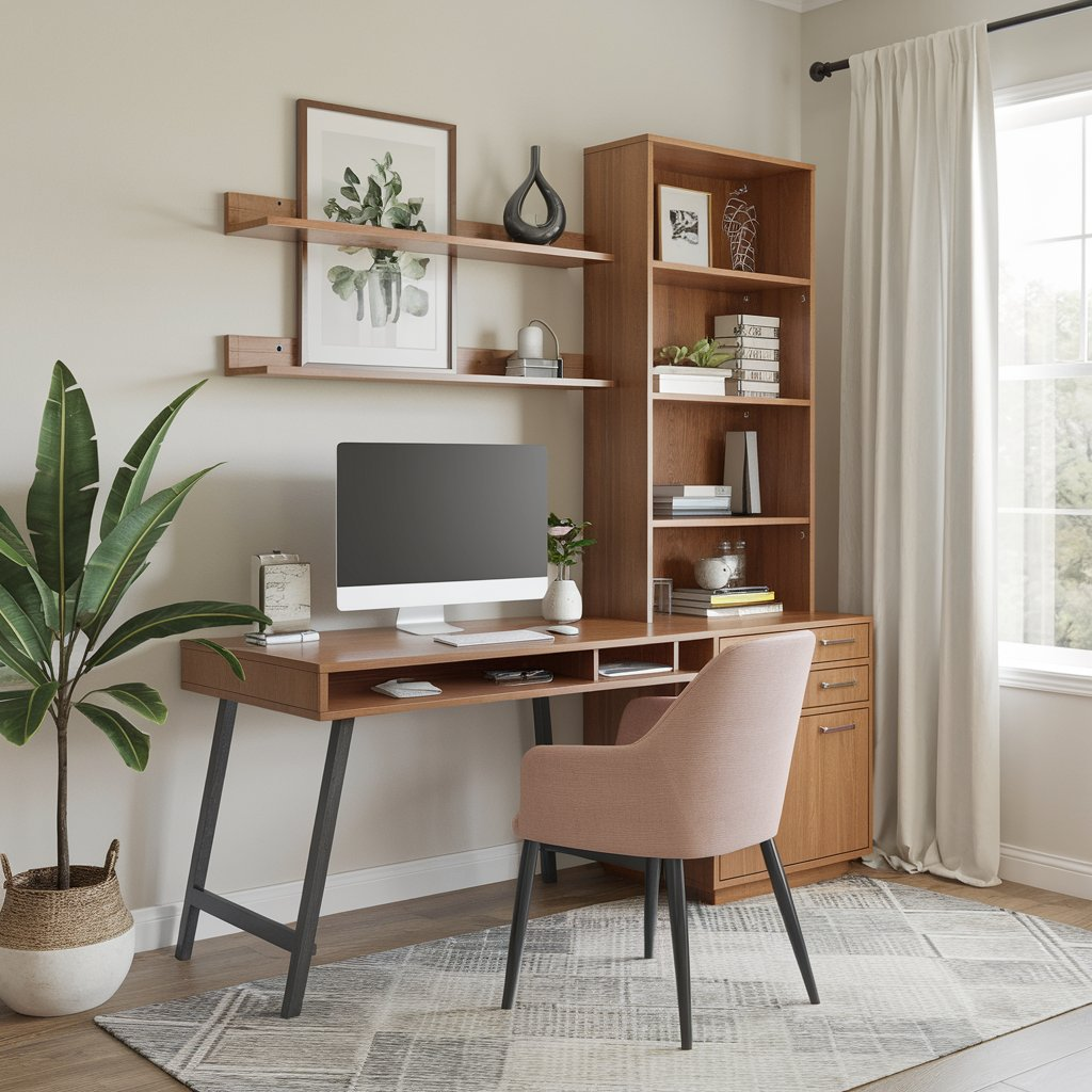 Capen Rectangular Engineered Wood Computer Desk