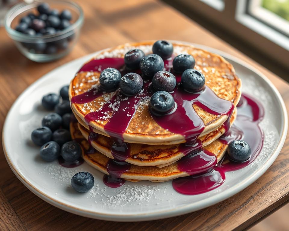 taro flavor pancakes