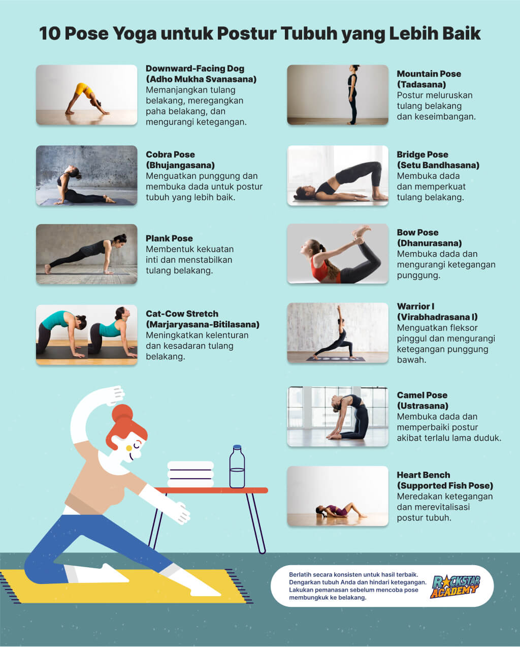 Pose Yoga Terbaik untuk Postur Tubuh yang Lebih Baik
